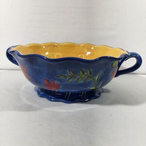 CERTIFIED SUSAN WINGET COUNTRY COLLAGE LARGE SALAD SERVING BOWL12 5/8" ROOSTER